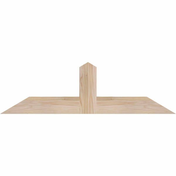 Ekena Millwork Portland Smooth Timber Gable Bracket, Douglas Fir, 36"W x 10"H x 1 1/2"D x 3 1/2"F, 7/12 Pitch GBW036X10X0204POR00SDF - main